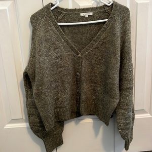Women’s Green Cropped Sweater